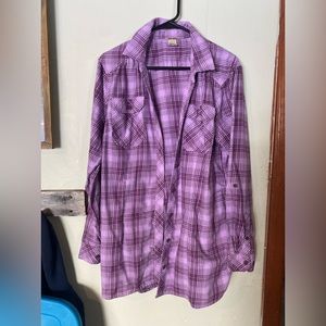 Purple Flannel Shirt